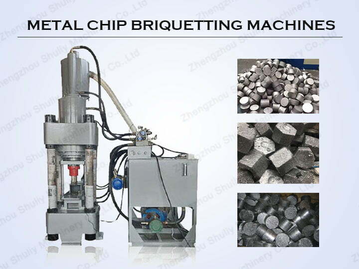 scrap metal chips briquetting press machine