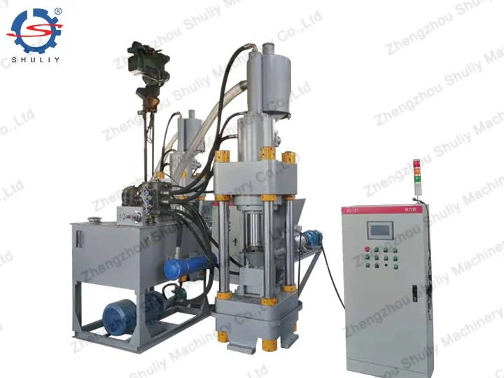 Scrap Metal Chips Briquette Press Machine | Metal Crumbs Briquette Machine 1 Metal chips briquetting machine