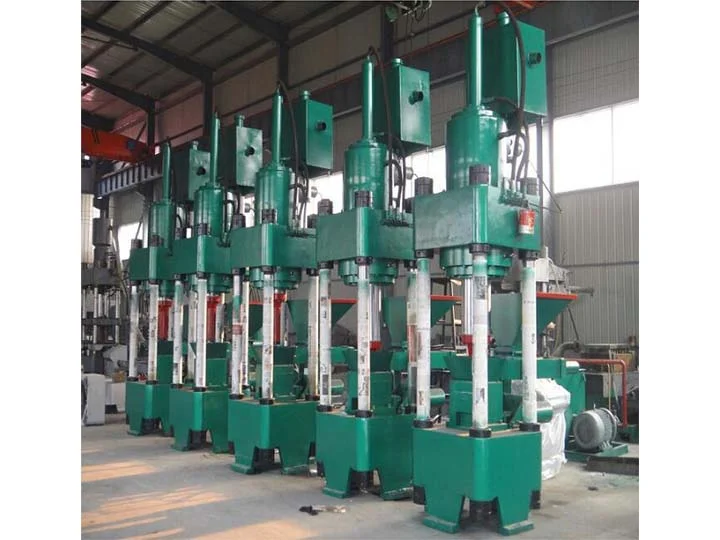 Scrap Metal Chips Briquette Press Machine | Metal Crumbs Briquette Machine 10 The stock of the metal scrap recycling machine