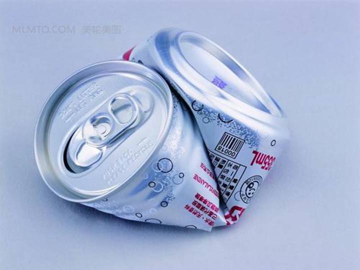 Waste aluminum can