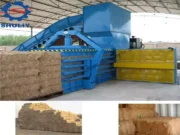 Sawdust baler machine