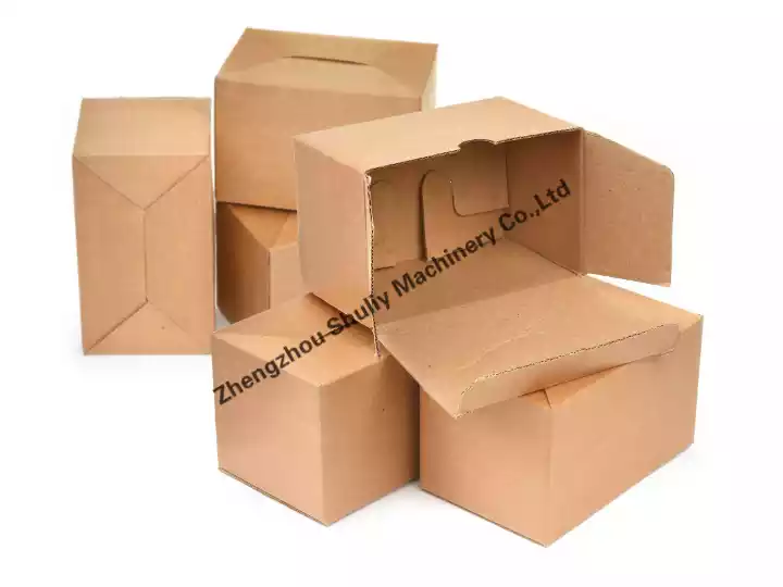 caja de cartón corrugado