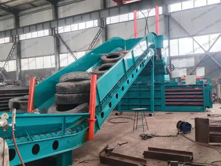 How Much Does A Tire Baler Machine Cost? 1 Hydraulic scrap tyre baling press machine