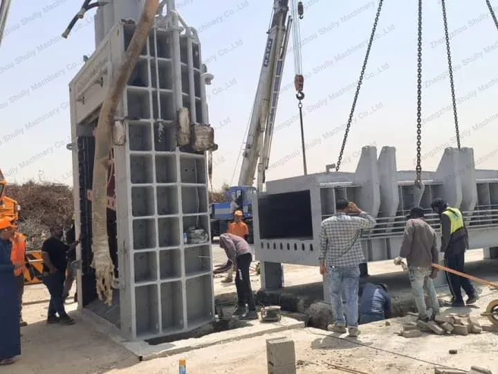 Gantry shear installation completed