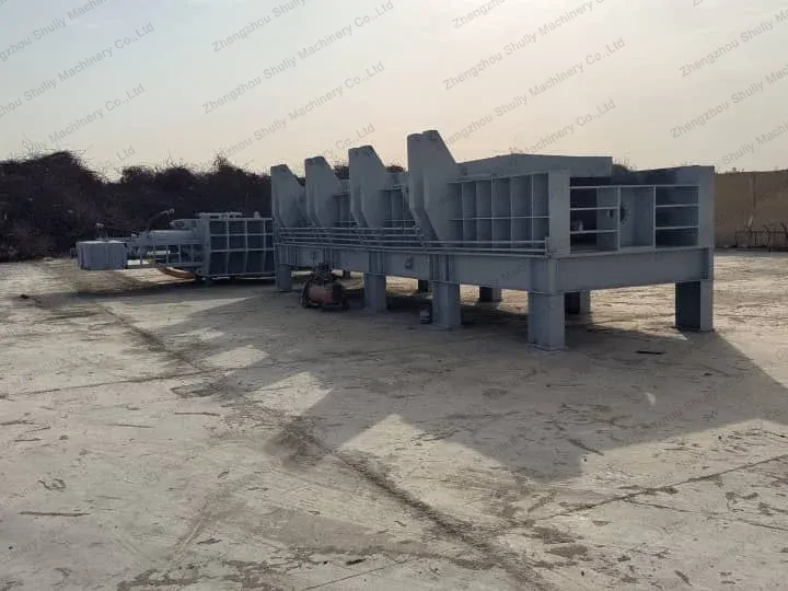 Large waste shear installation site