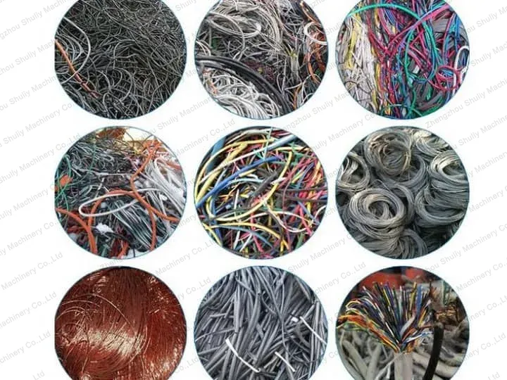 Granulateur de câble en cuivre | Solution de recyclage de fils de cuivre 2 Matériaux pouvant être traités