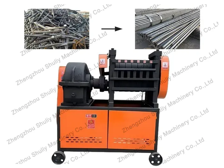 Rebar straightening machine