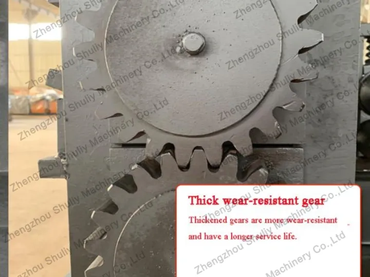 Waste Rebar Straightener Machine 5 Thickened wear-resistant gears for rebar straightener machine