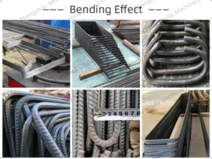 Steel Bar Bending Machine 4 Bending effect of rebar bender