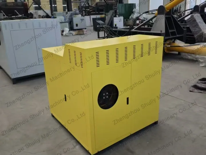 Indian Customer Purchased A Customized Yellow Metal Powder Briquetting Machine 2 金属チップ圧縮機