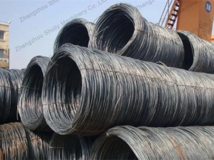 Cnc Rebar Straightening And Cutting Machine 2 Rebars before processing