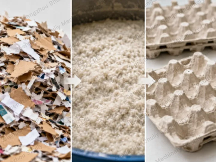 egg tray machine production process