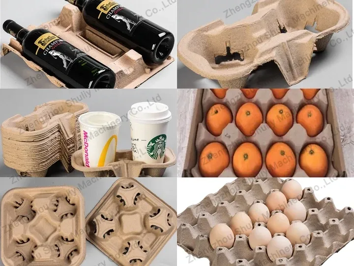 Finished product of egg tray maker machine