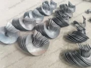 processing effect of single spiral blade making machine