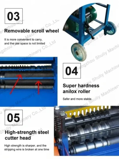 Copper Wire Stripping Machine 2 Details of copper wire stripper machine